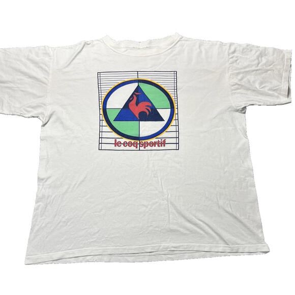 Vintage Le Coq Sportif Ashe - Veste De Survêtement Taille L - USA - Années 90